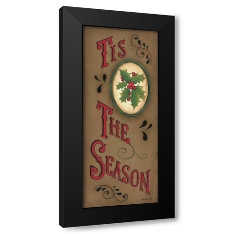 Tis the Season Black Modern Wood Framed Art Print by Lewis, Kim