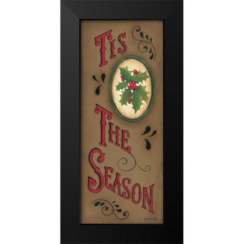 Tis the Season Black Modern Wood Framed Art Print by Lewis, Kim