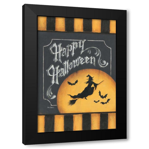 Trick or Treat Flag Black Modern Wood Framed Art Print with Double Matting by Lewis, Kim