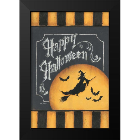 Trick or Treat Flag Black Modern Wood Framed Art Print by Lewis, Kim