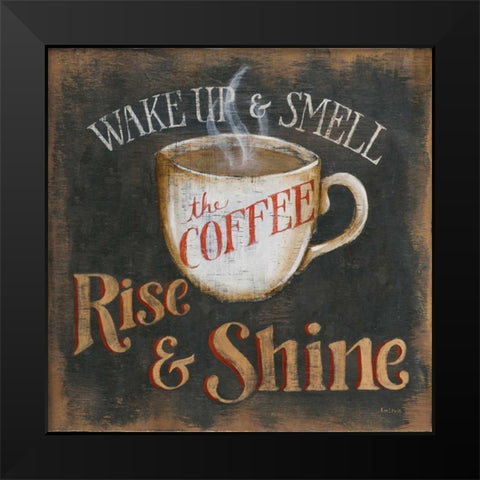 Rise and Shine Black Modern Wood Framed Art Print by Lewis, Kim
