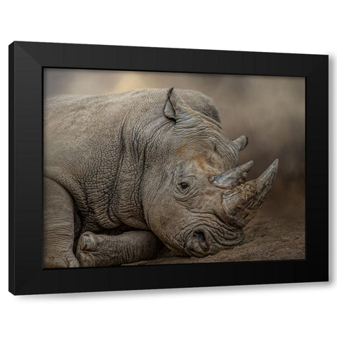 Resting Giant Black Modern Wood Framed Art Print with Double Matting by Parker, Kelley