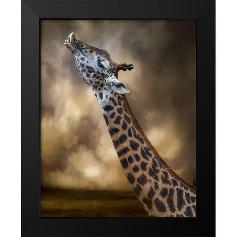 Stretch Black Modern Wood Framed Art Print by Parker, Kelley