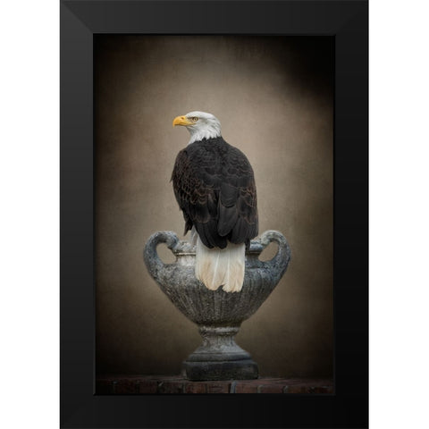 Stone Guardian Black Modern Wood Framed Art Print by Parker, Kelley