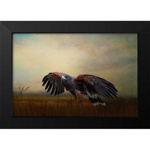 On the Hunt Black Modern Wood Framed Art Print by Parker, Kelley
