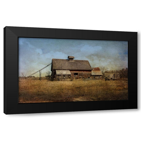 The Old Hay Barn Black Modern Wood Framed Art Print with Double Matting by Parker, Kelley