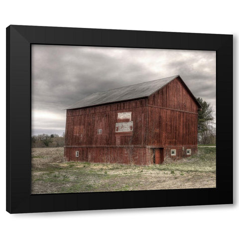 Old Red Black Modern Wood Framed Art Print with Double Matting by Parker, Kelley