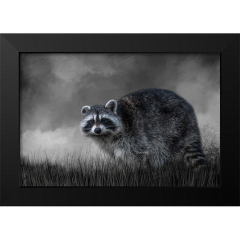Little Rascal Black Modern Wood Framed Art Print by Parker, Kelley