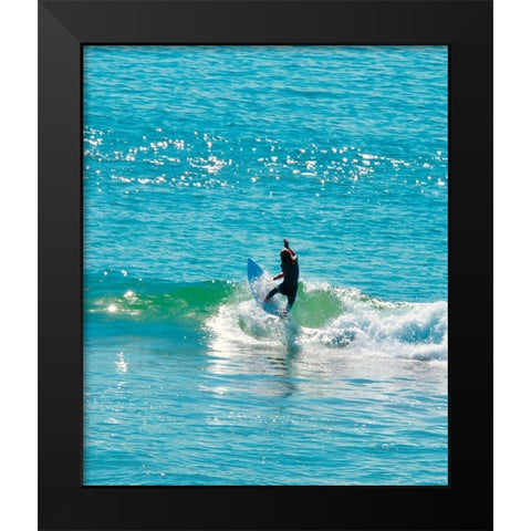 Hang Nine Black Modern Wood Framed Art Print by Singleton, Ashley