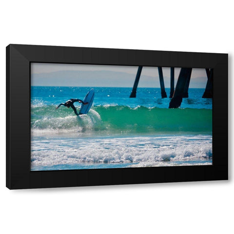 Hang Eleven Black Modern Wood Framed Art Print with Double Matting by Singleton, Ashley