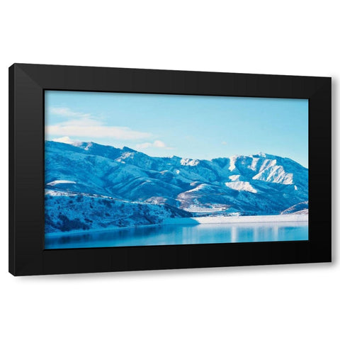 Winter Lake II Black Modern Wood Framed Art Print with Double Matting by Singleton, Ashley