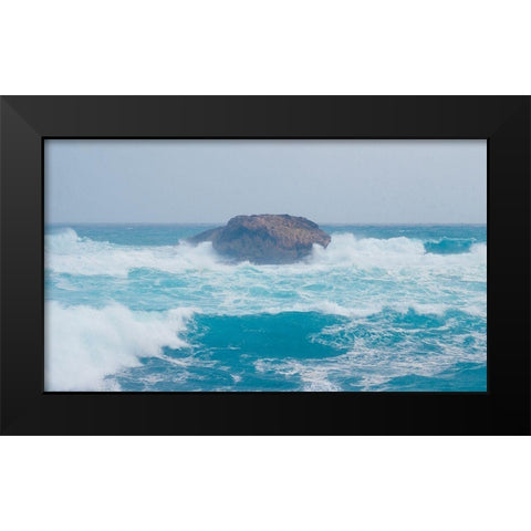 Island Black Modern Wood Framed Art Print by Singleton, Ashley