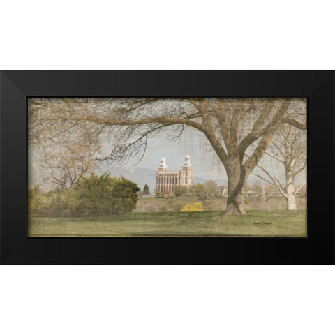 Logan Temple I Black Modern Wood Framed Art Print by Murdock, Ramona