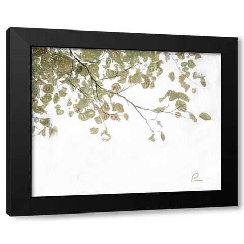 Aspen Leaves III Black Modern Wood Framed Art Print with Double Matting by Murdock, Ramona
