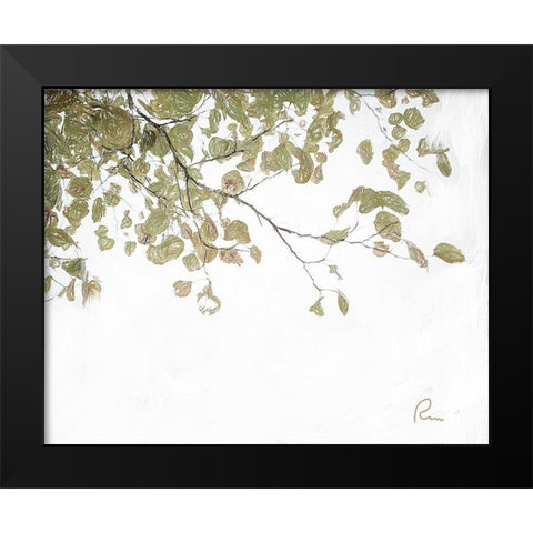 Aspen Leaves III Black Modern Wood Framed Art Print by Murdock, Ramona