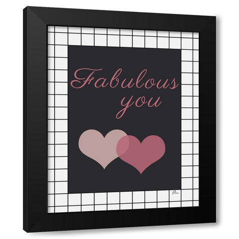 Fabulous You Black Modern Wood Framed Art Print by Murdock, Ramona