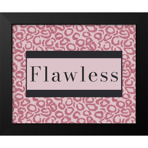 Flawless Black Modern Wood Framed Art Print by Murdock, Ramona