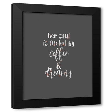 Her Soul is Black Modern Wood Framed Art Print with Double Matting by Moss, Tara