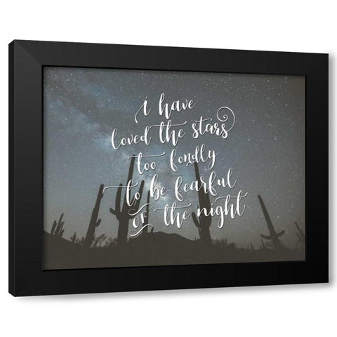 I Have Loved the Stars Black Modern Wood Framed Art Print with Double Matting by Moss, Tara