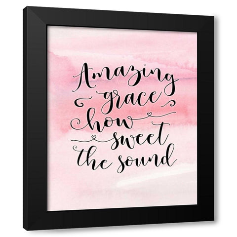 Amazing Grace Black Modern Wood Framed Art Print with Double Matting by Moss, Tara