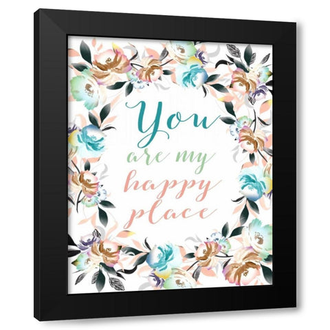 You Are My Happy Place II Black Modern Wood Framed Art Print with Double Matting by Moss, Tara
