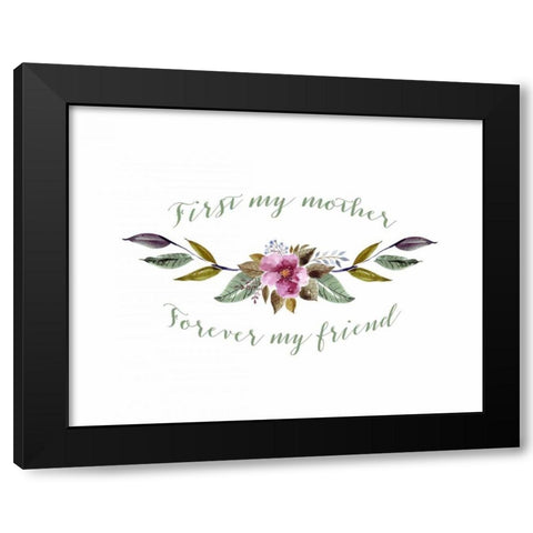 First My Mother Black Modern Wood Framed Art Print by Moss, Tara