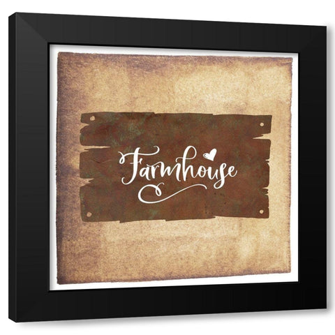 Farmhouse Black Modern Wood Framed Art Print by Moss, Tara