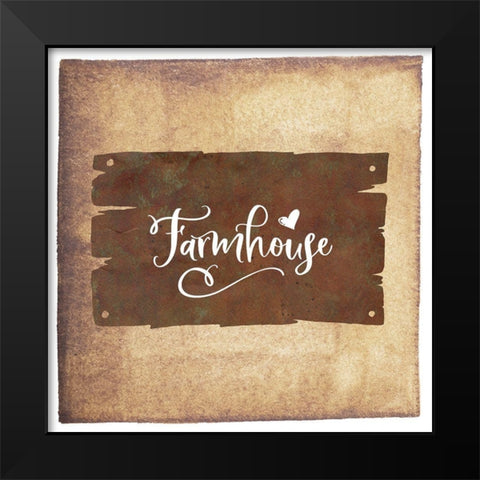 Farmhouse Black Modern Wood Framed Art Print by Moss, Tara