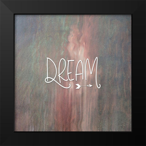 Dream Colorful Black Modern Wood Framed Art Print by Moss, Tara
