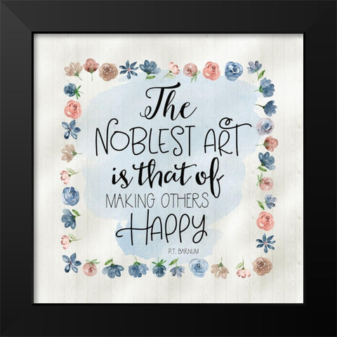 Noblest Art II Black Modern Wood Framed Art Print by Moss, Tara
