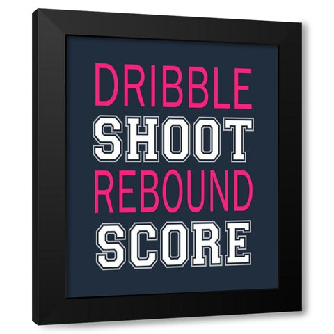 Score Black Modern Wood Framed Art Print with Double Matting by Robinson, Tamara