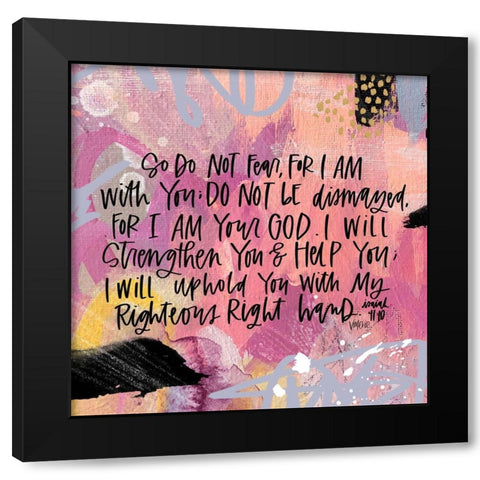 Strengthen You Black Modern Wood Framed Art Print with Double Matting by Wieners, Valerie