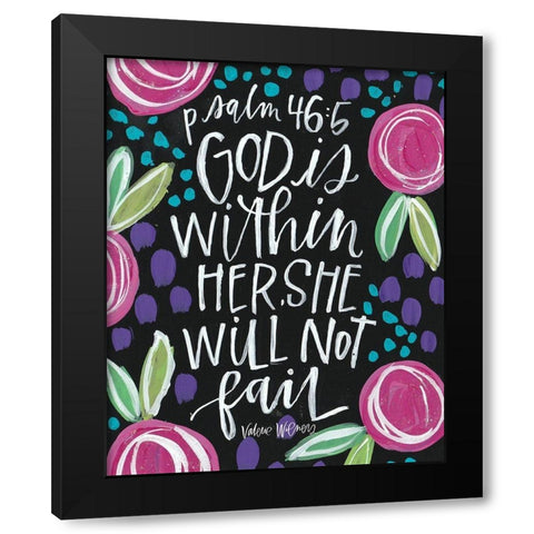 God Is Black Modern Wood Framed Art Print with Double Matting by Wieners, Valerie
