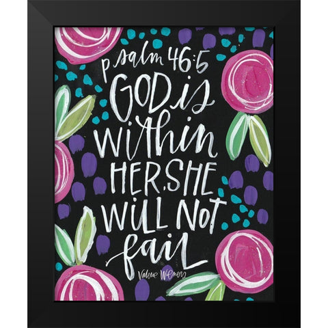 God Is Black Modern Wood Framed Art Print by Wieners, Valerie