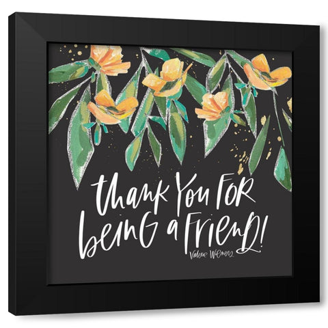 A Friend Black Modern Wood Framed Art Print with Double Matting by Wieners, Valerie