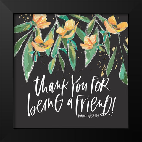 A Friend Black Modern Wood Framed Art Print by Wieners, Valerie