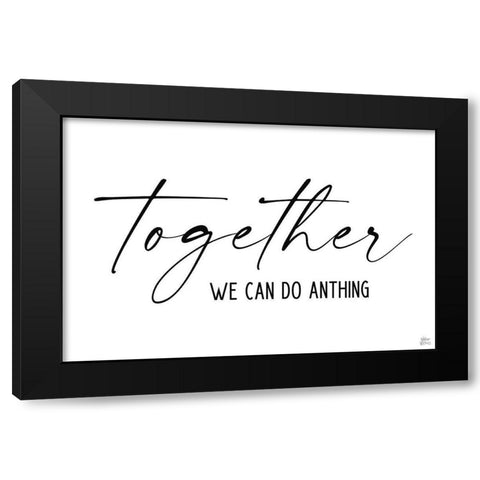 Together Black Modern Wood Framed Art Print with Double Matting by Wieners, Valerie