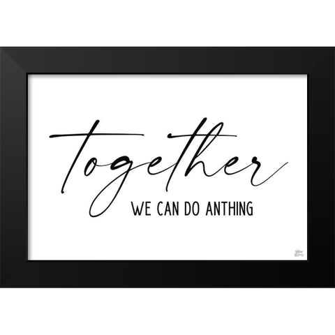 Together Black Modern Wood Framed Art Print by Wieners, Valerie