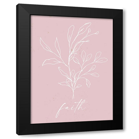 Faith-Hope-Love Black Modern Wood Framed Art Print by Wieners, Valerie
