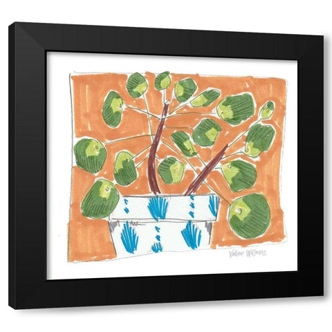 Money Plant II Black Modern Wood Framed Art Print with Double Matting by Wieners, Valerie
