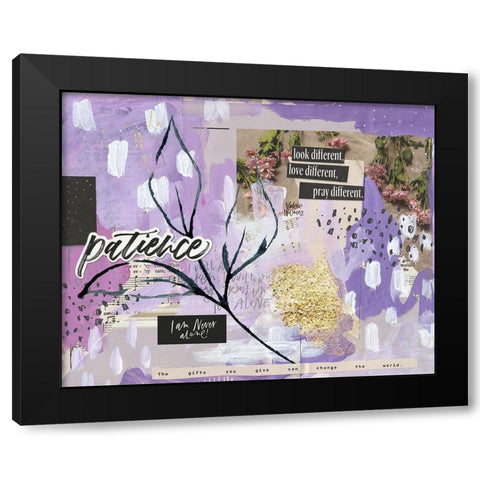 Patience Black Modern Wood Framed Art Print by Wieners, Valerie