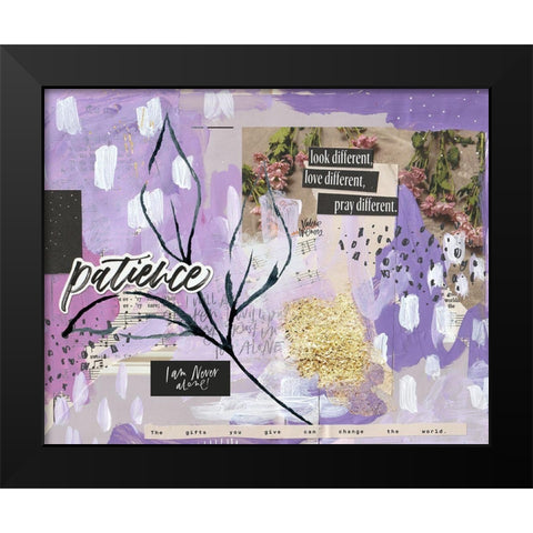 Patience Black Modern Wood Framed Art Print by Wieners, Valerie
