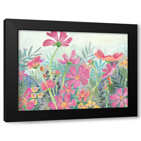 Cosmos Black Modern Wood Framed Art Print with Double Matting by Wieners, Valerie