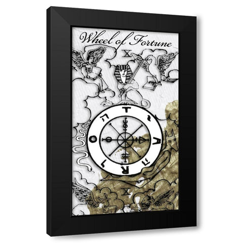 Wheel of Fortune Black Modern Wood Framed Art Print by Sommers, Mindy