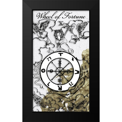 Wheel of Fortune Black Modern Wood Framed Art Print by Sommers, Mindy