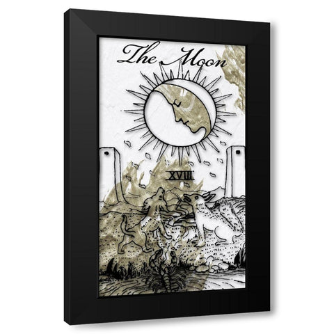 The Moon Black Modern Wood Framed Art Print by Sommers, Mindy
