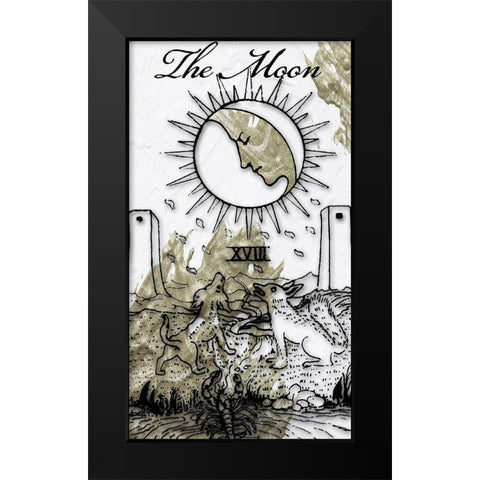 The Moon Black Modern Wood Framed Art Print by Sommers, Mindy