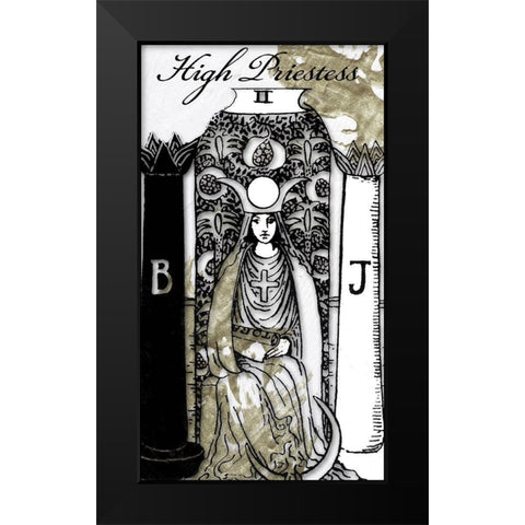 The High Priestess Black Modern Wood Framed Art Print by Sommers, Mindy