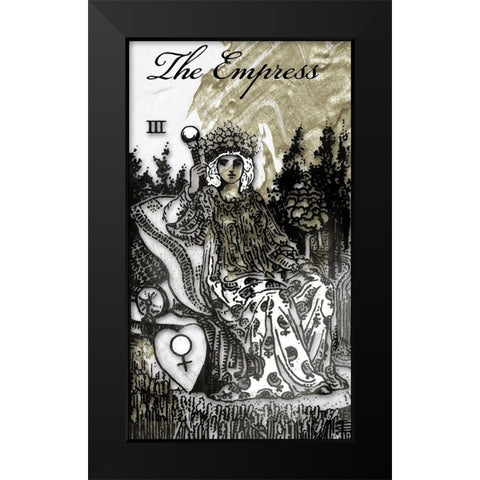 The Empress Black Modern Wood Framed Art Print by Sommers, Mindy