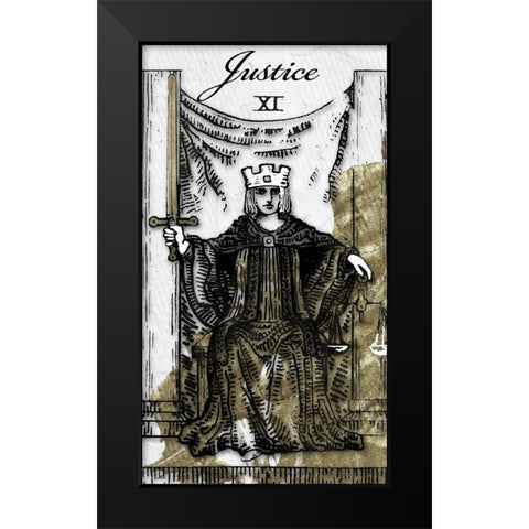 Justice Black Modern Wood Framed Art Print by Sommers, Mindy
